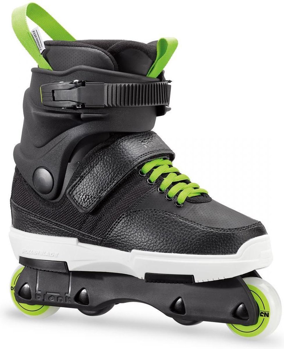 Rollerblade NJR Aggressive Skates | Black/Acid Green 