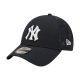 New Era New York Yankees Monogram 9Forty Senior ( OSFA ) Donker Blauw