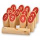 Number Kubb Game Spel Dennenhout