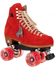 Deze mooie Moxi lolly Poppy rode rolschaatsen kunnen worden gebruikt om binnen of buiten te skaten