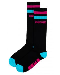 Rookie Socks 16'' Mid Calf BUMP Black/Pink