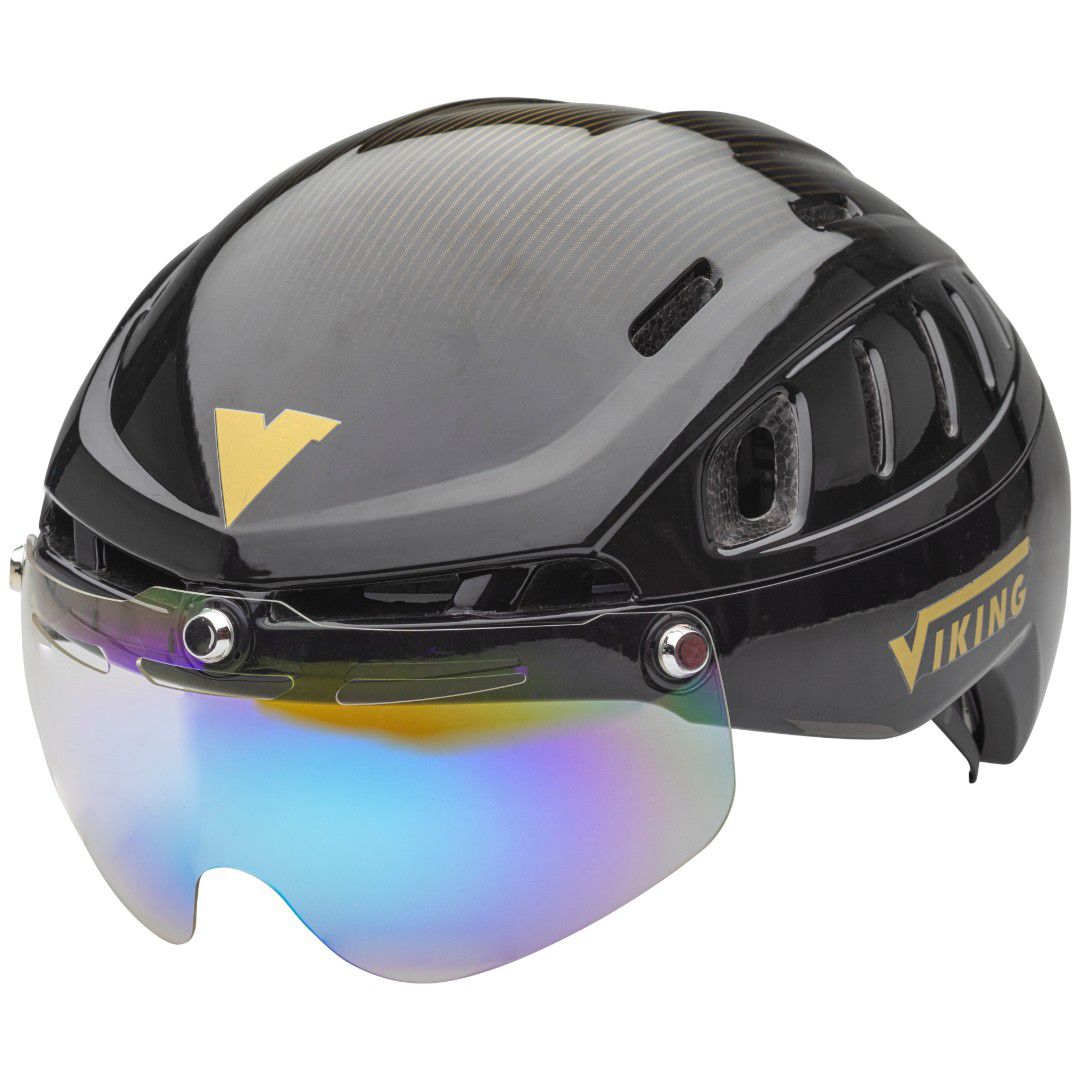 Viking Schaats Helm Sparrow Gold Glitz Incl. Vizier